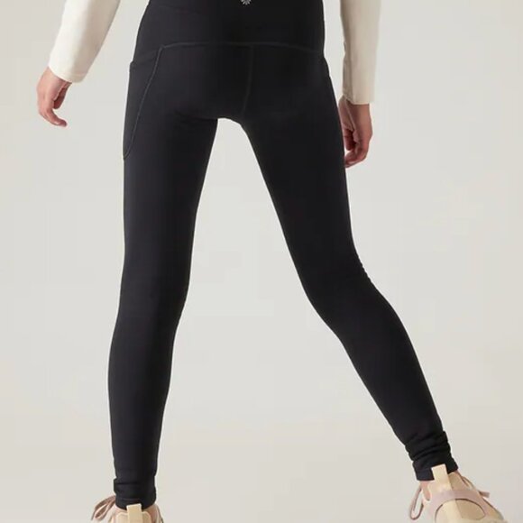 Athelta Girl Polartec® Stash Tight Leggings in Black, size XXL/16 - Picture 2 of 12